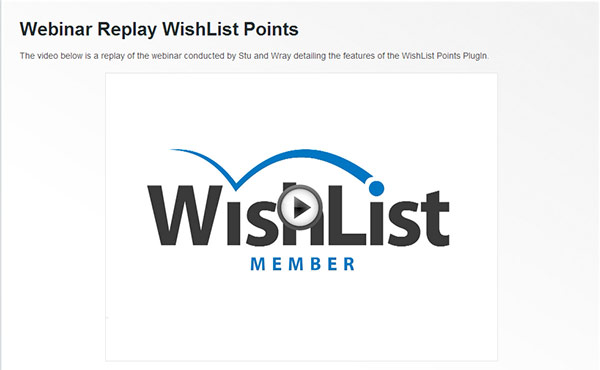 Wishlist Points Webinar | Wishlist Member Plugins Reveiws