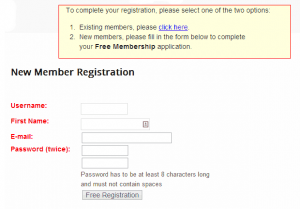 Wishlist Member Registration Form Old