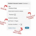 Wishlist Protected Content Widget