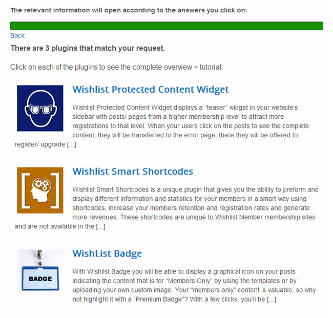Wishlist Member Plugins Wizard Step 3