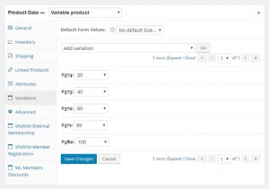 WooCommerce Variable Product