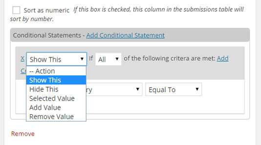 Adding a Conditional Statement - NinjaForms Conditional Logic
