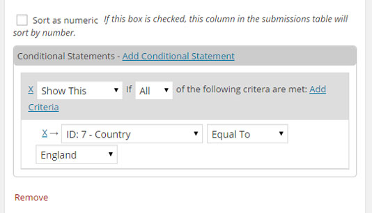 Adding a Conditional Statement - NinjaForms Conditional Logic